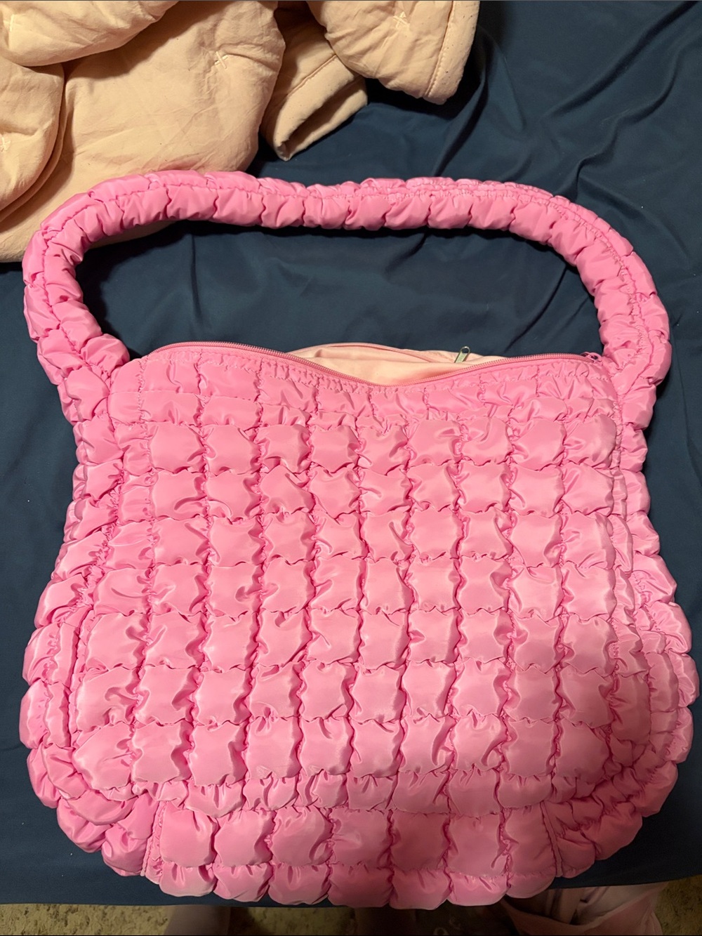 wild fable Pink Quilted Puff Shoulder Bag